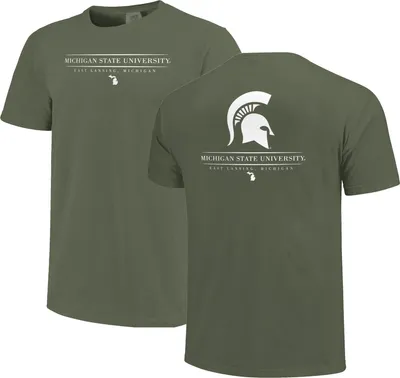 Image One Adult Michigan State Spartans Green Jumbo Mascot T-Shirt