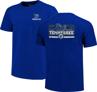 Image One Adult Memphis Tigers Blue City Skyline T-Shirt