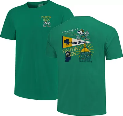 Image One Adult Notre Dame Fighting Irish Green Elements T-Shirt