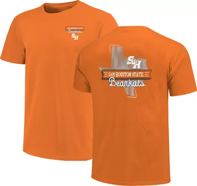 Image One Adult Sam Houston Bearkats Orange Sketch Banner T-Shirt