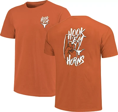 Image One Adult Texas Longhorns Burnt Orange Hook 'Em Horns T-Shirt