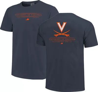 Image One Adult Virginia Cavaliers Navy Jumbo Mascot T-Shirt