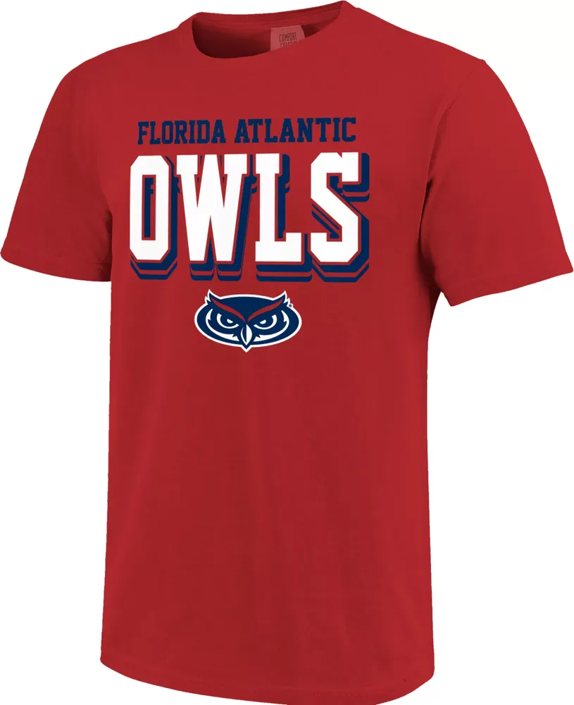 Dick's Sporting Goods Image One Men's Florida Atlantic Owls Red Block Logo  T-Shirt