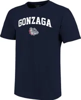 Image One Men's Gonzaga Bulldogs Blue Arch Logo T-Shirt