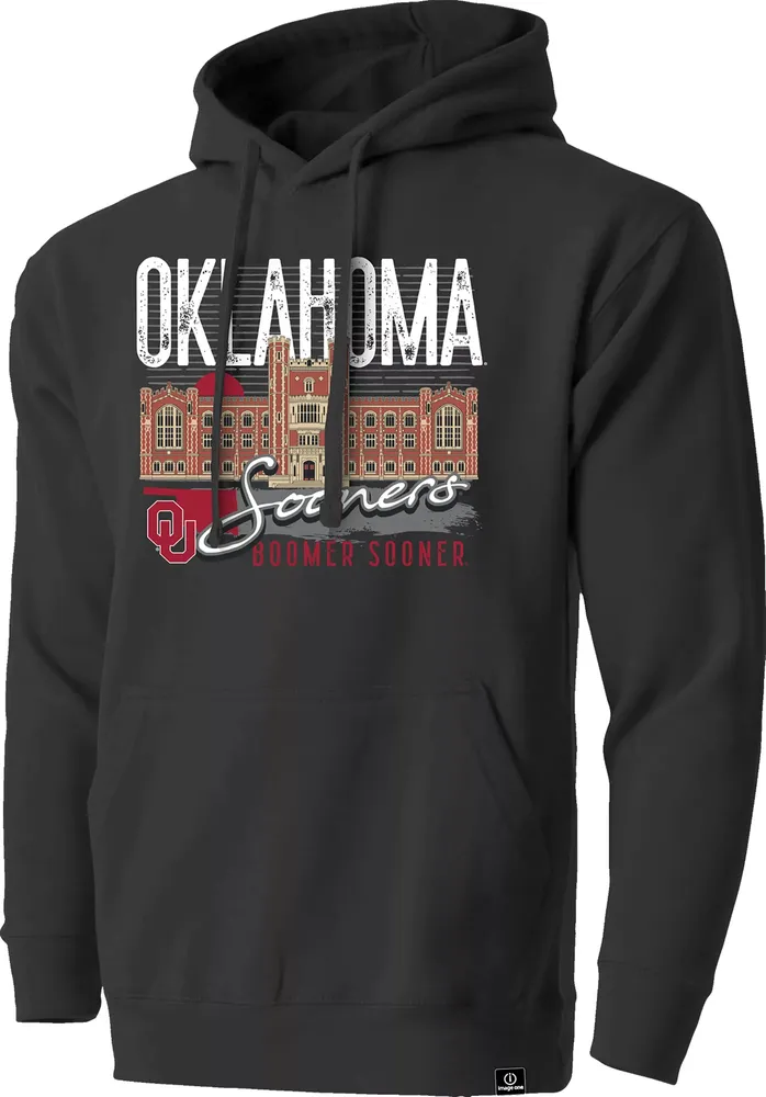 Image One Men's Oklahoma Sooners Grey Campus Scene Hoodie