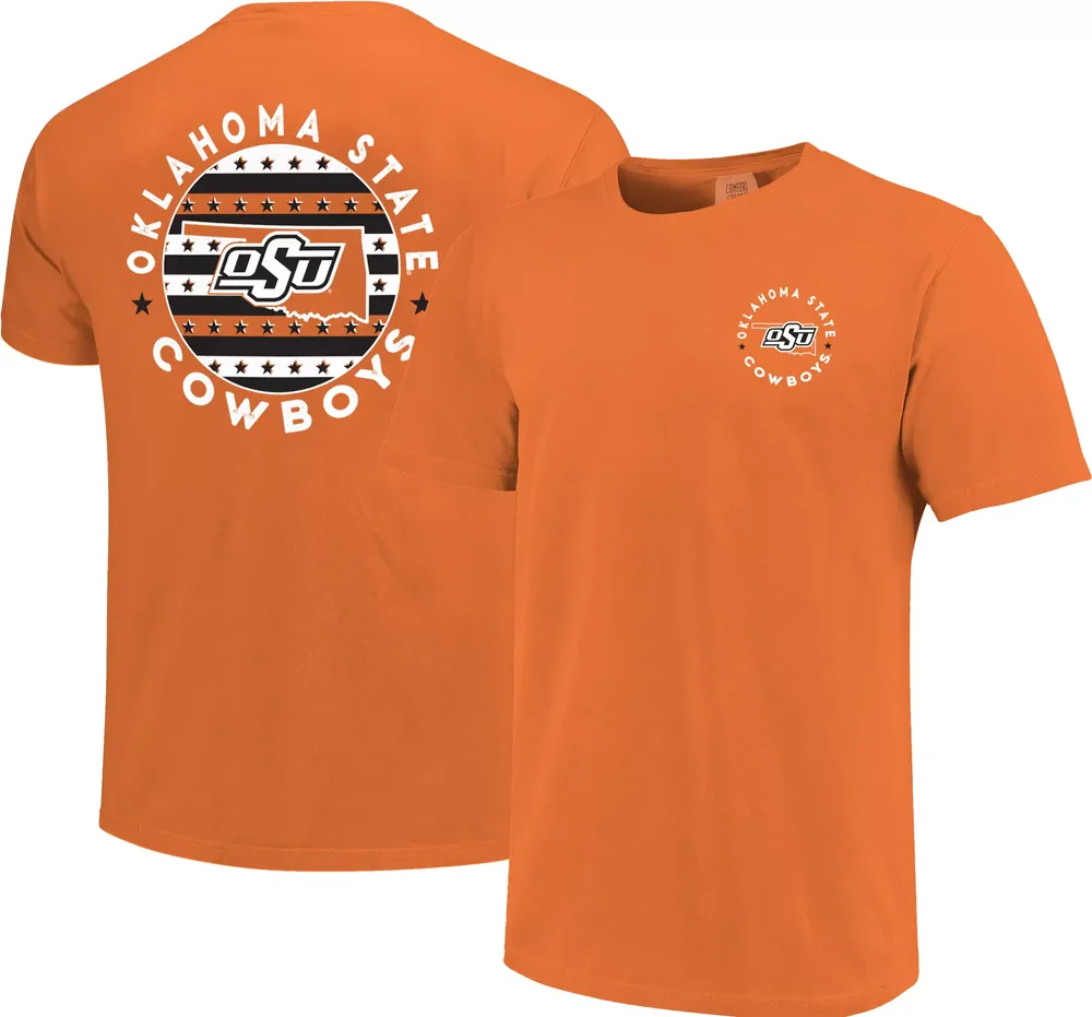 Image One Men's Oklahoma State Cowboys Orange Circle Graphic T-Shirt