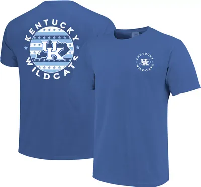 Image One Men's Kentucky Wildcats Blue State Circle Graphic T-Shirt