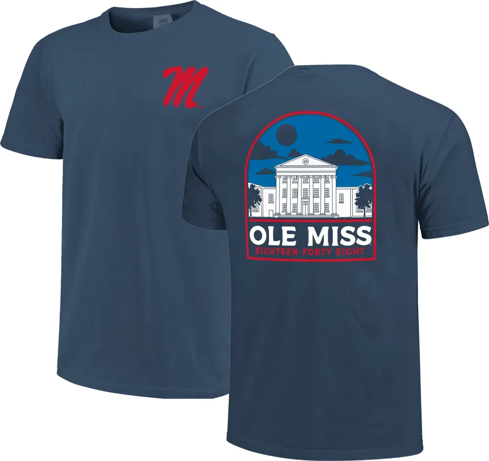 Image One Men's Ole Miss Rebels Navy Campus Arch T-Shirt