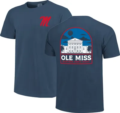 Image One Men's Ole Miss Rebels Navy Campus Arch T-Shirt