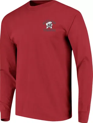 Image One Men's Maryland Terrapins Red Campus Pride Long Sleeve Shirt