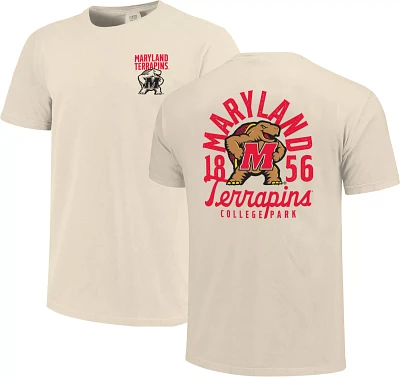 Image One Men's Maryland Terrapins Ivory Mascot Local T-Shirt