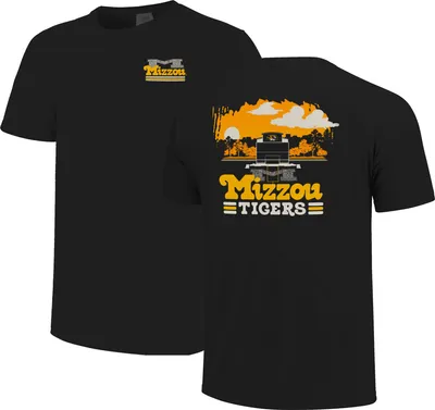 Image One Men's Missouri Tigers Black Endzone Sky T-Shirt