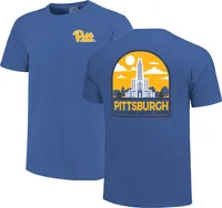 Image One Men's Pitt Panthers Blue Campus Arch T-Shirt