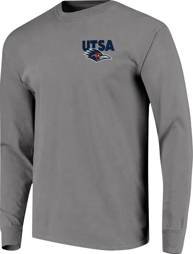 Image One Men's UT San Antonio Roadrunners Grey Campus Pride Long Sleeve Shirt