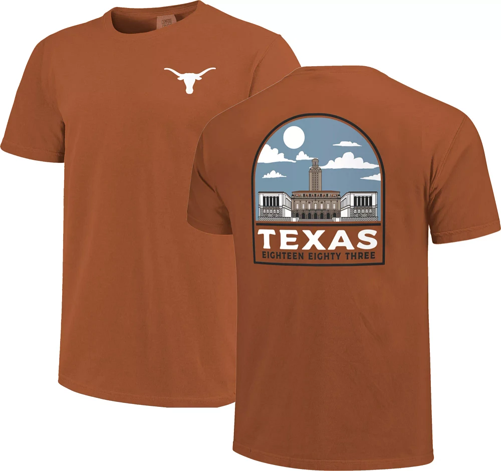 Image One Men's Texas Longhorns Orange Campus Arch T-Shirt