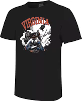 Image One Men's Virginia Cavaliers Black Spooky T-Shirt