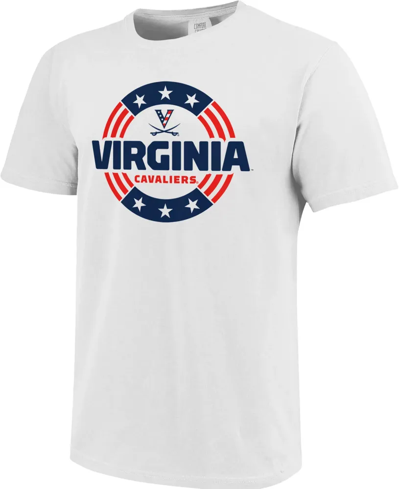 Image One Virginia Cavaliers Red, White and HOO Flag Coin T-Shirt