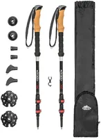 Cascade Mountain Tech 3K Carbon Fiber Quick Lock Trekking Poles