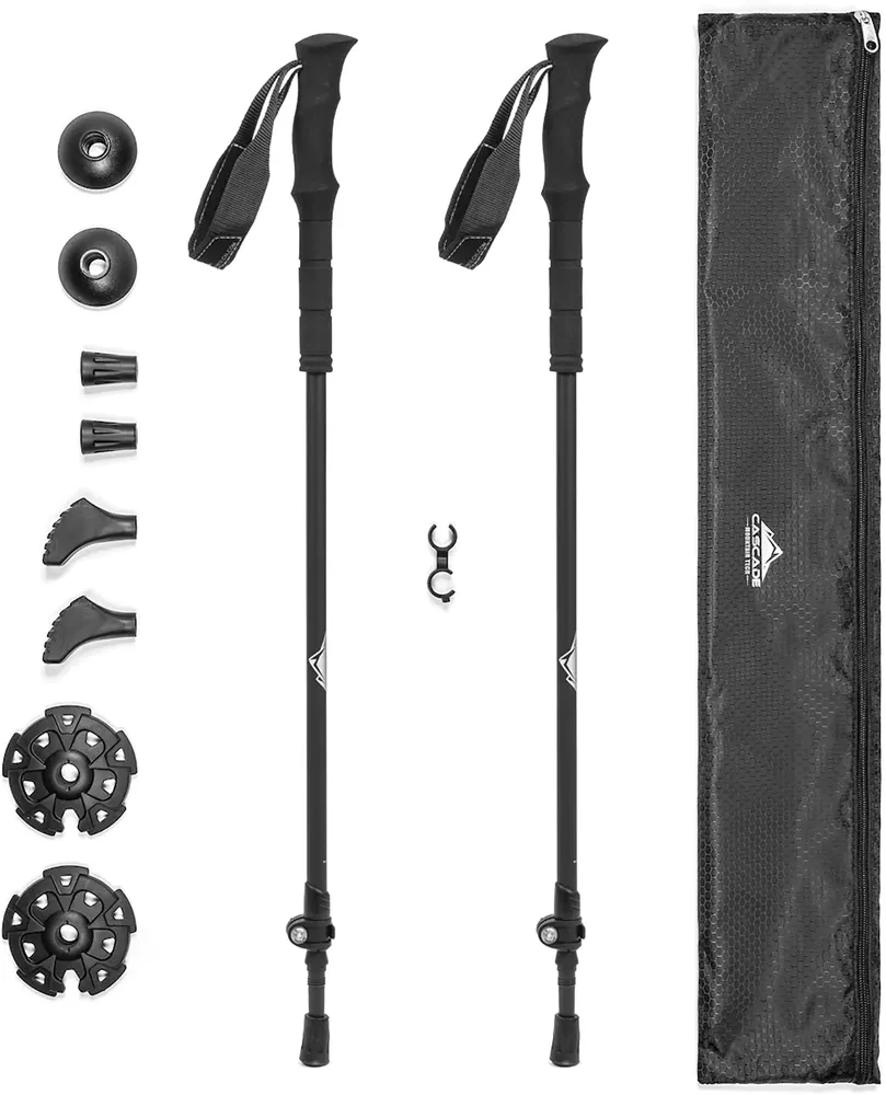 Cascade Mountain Tech Ultralight Carbon Fiber Quick Lock Trekking Poles