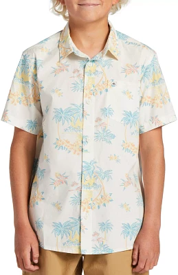 Quiksilver Youth Palm Spritz Short Sleeve Shirt