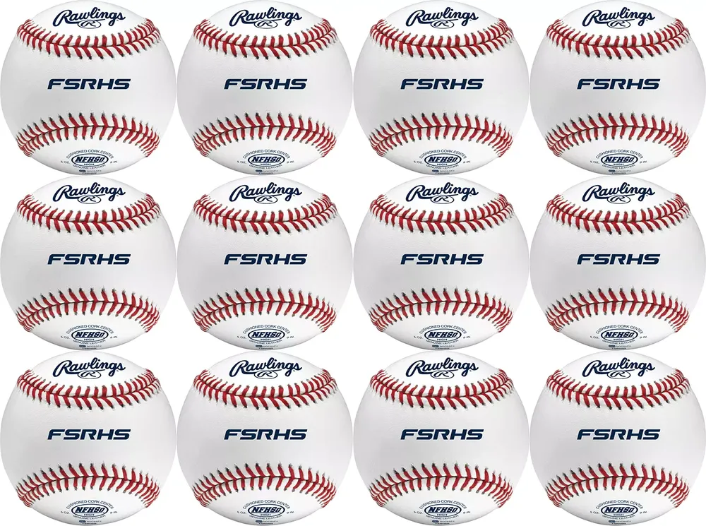 Rawlings FSRHSN Official League NFHS Baseballs – 12 Pack