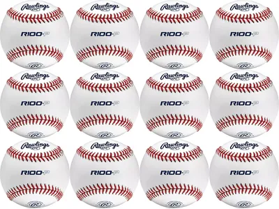 Rawlings R100 High School Practice Baseballs – 12 Pack