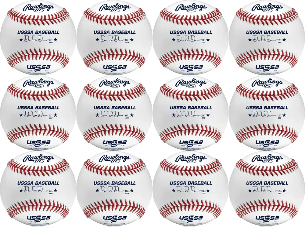 Rawlings ROLB1 14U USSSA Official League Baseballs – 12 Pack