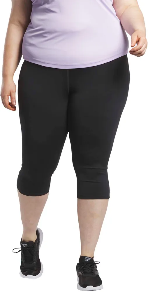 Reebok Women's Workout Ready Basic Capri Leggings (Plus Size)