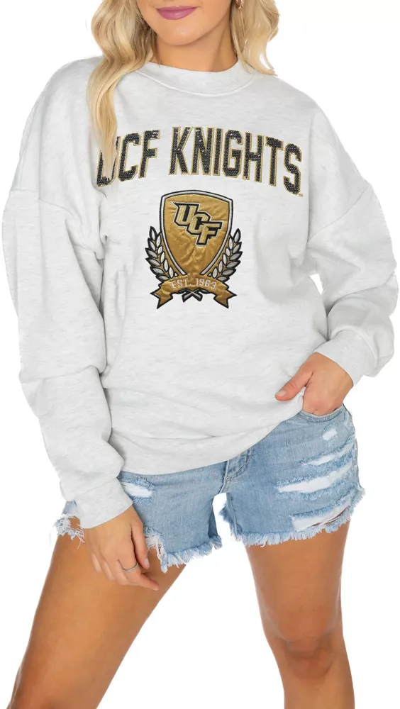 Gameday Couture UCF Knights White Sequin Crew Pullover Sweatshirt