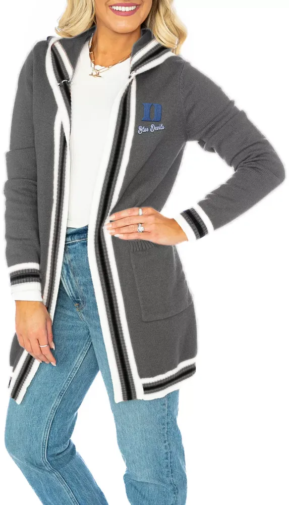 Gameday Couture Duke Blue Devils Grey Stripe Cardigan