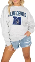 Gameday Couture Duke Blue Devils White Sequin Crew Pullover Sweatshirt