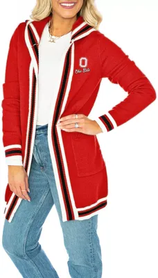 Gameday Couture Ohio State Buckeyes Scarlet Stripe Cardigan