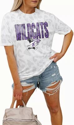 Gameday Couture Kansas State Wildcats White Leopard T-Shirt