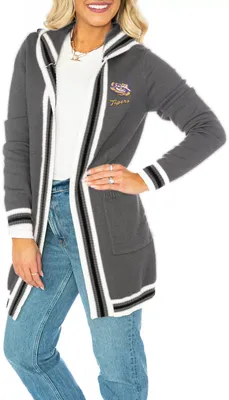 Gameday Couture LSU Tigers Grey Stripe Cardigan