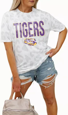Gameday Couture LSU Tigers White Leopard T-Shirt