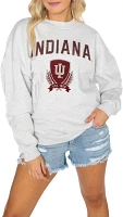 Gameday Couture Indiana Hoosiers White Sequin Crew Pullover Sweatshirt