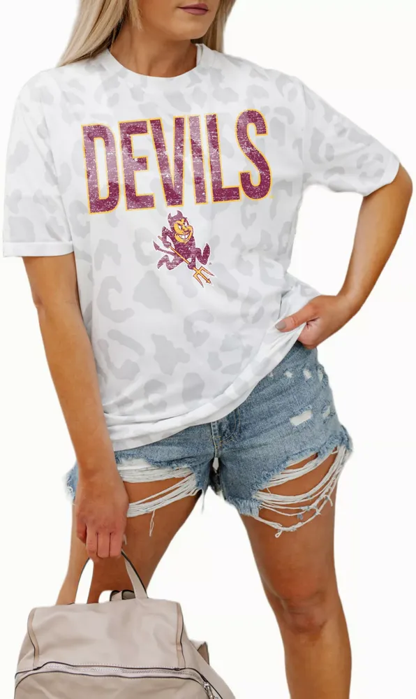 Gameday Couture Arizona State Sun Devils White Leopard T-Shirt