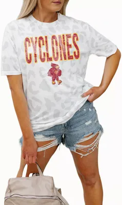 Gameday Couture Iowa State Cyclones White Leopard T-Shirt