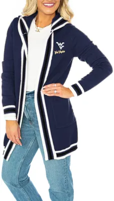 Gameday Couture West Virginia Mountaineers Blue Stripe Cardigan