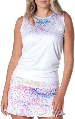 Lucky Love Women's Brick-Fiti Tie Back Tank Top