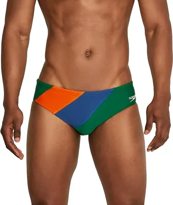 Speedo Men's Colorblock Solar Brief Swimsuit