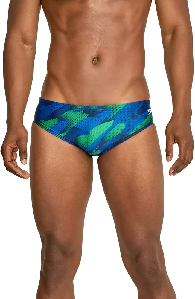 Speedo Men's Colorblock Solar Brief Swimsuit at