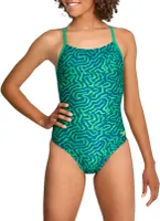 Speedo Women's Race Maze Flyback One-Piece Swimsuit