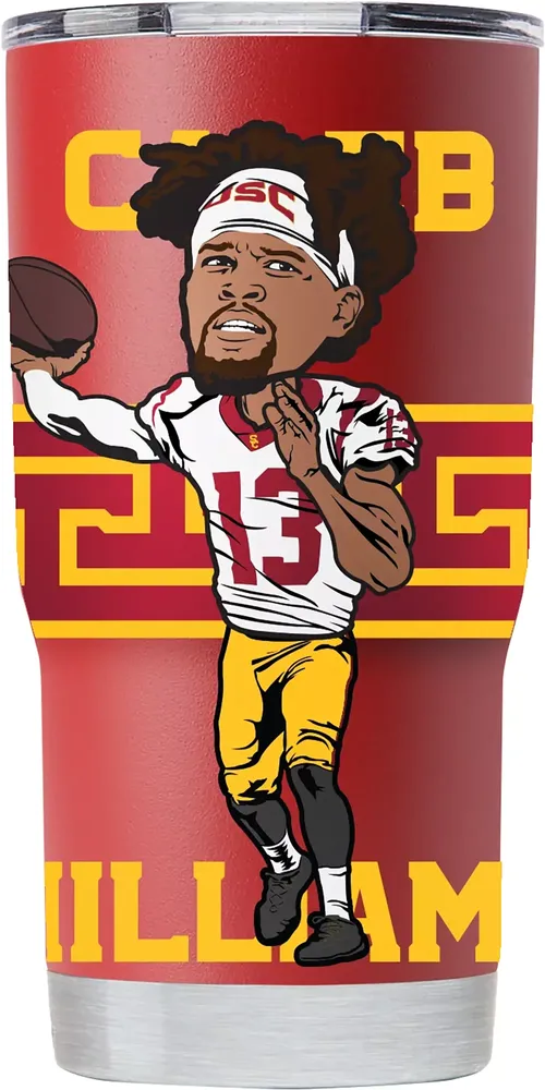 Gametime SideKicks USC Trojans Caleb Williams Stainless Steel 20 oz. Tumbler