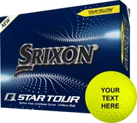 Srixon 2022 Q-STAR Tour 4 Yellow Personalized Golf Balls