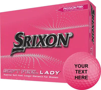 Srixon 2023 Soft Feel Lady Pink Personalized Golf Balls
