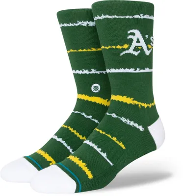 Stance Oakland Athletics Green Chalk Crew Sock