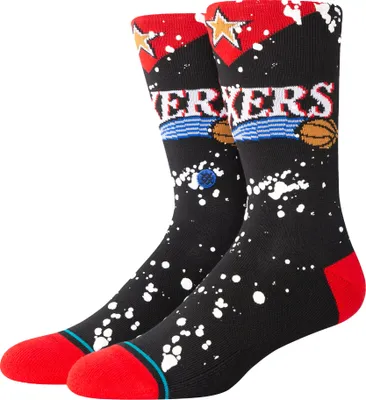 Stance Adult Philadelphia 76ers Overspray Socks