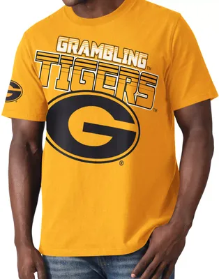 Starter Men's Grambing State Tigers Gold Graphic T-Shirt