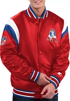 Starter Men's New England Patriots Shutout Throwback Snap Red Jacket